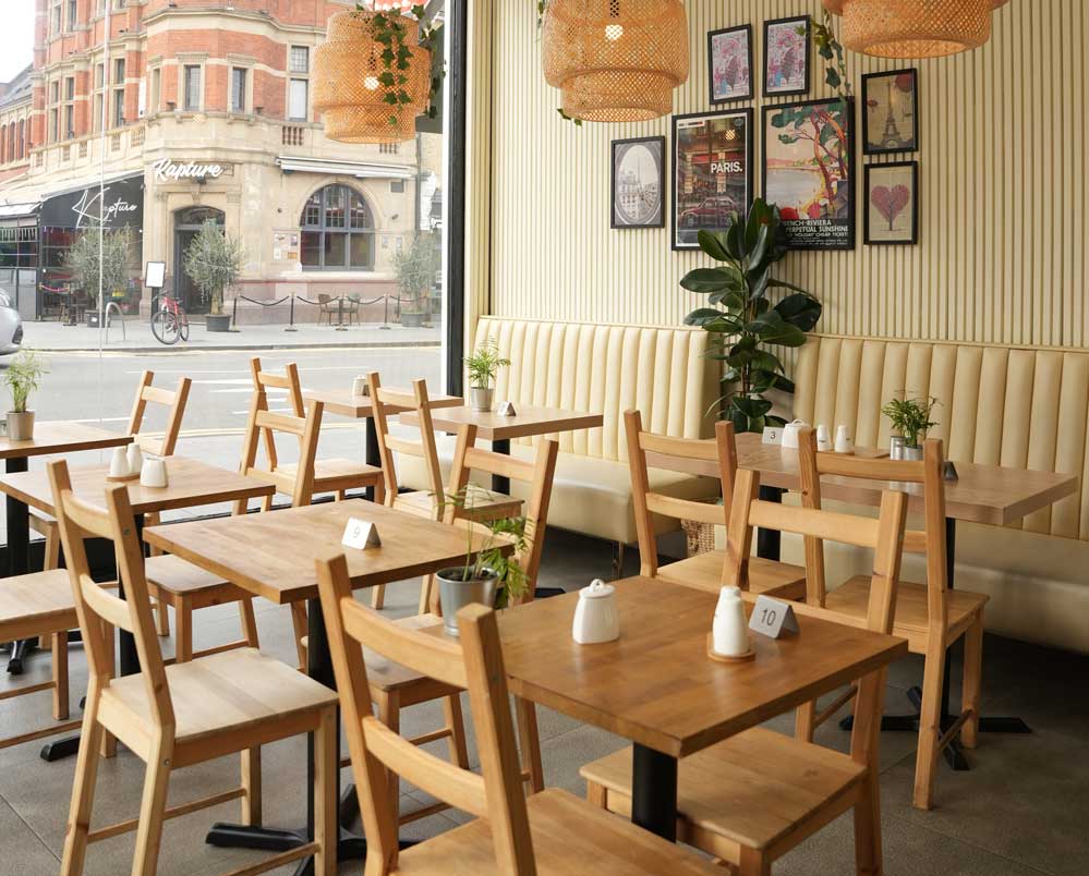 Interior view of Branché restaurant in London